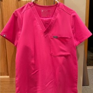 Figs Hot Pink Technical Collection Top and Pants